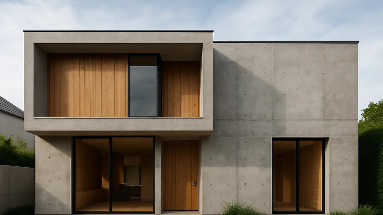 Rumah Modern Simple Terbaru yang Menawan (Foto: Rizka Nur Laily via ChatGPT)