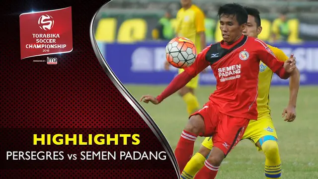 Video highlights TSC 2016 antara Persegres Vs Semen Padang yang berakhir dengan skor 1-1 di Stadion Petrokimia, Gresik, Minggu (28/8/2016)