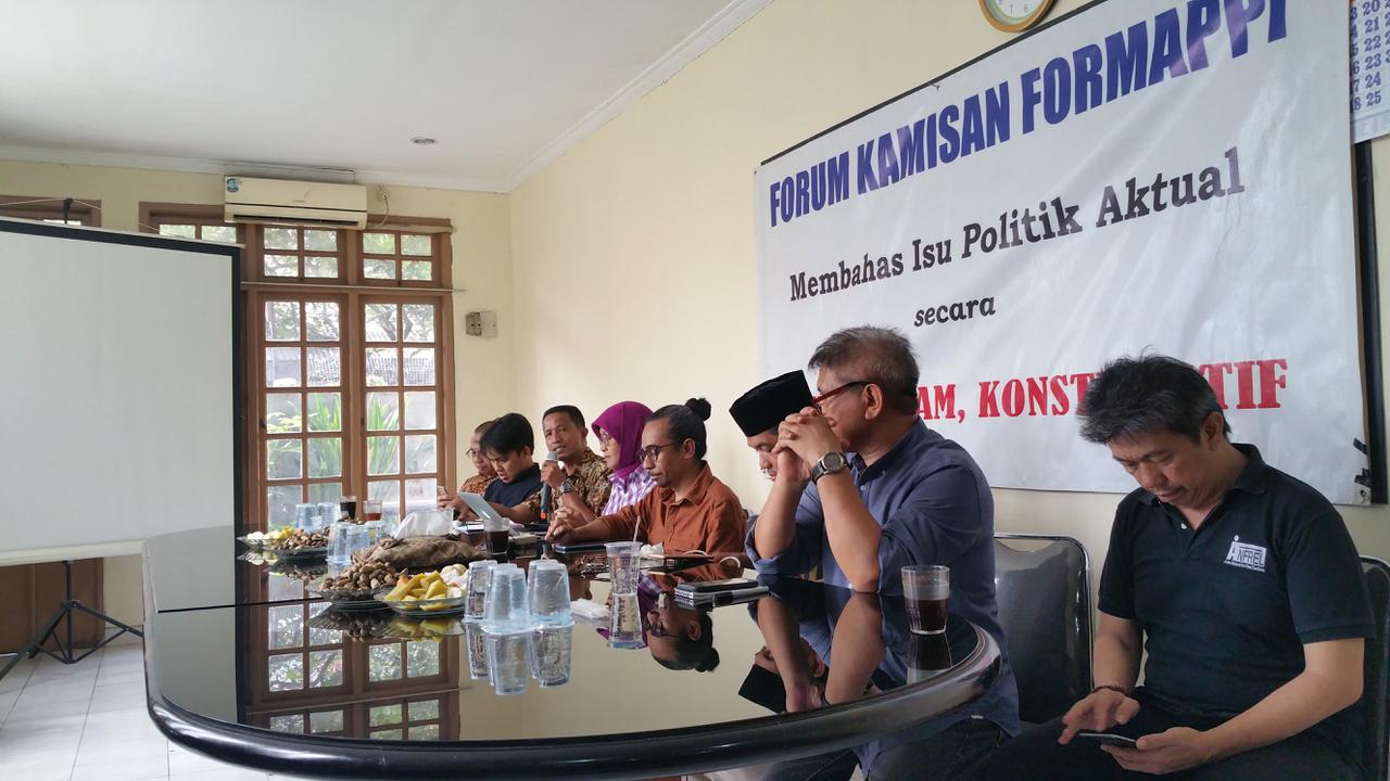 Diskusi fi Formappi. (Liputan6.com/Nanda Perdana Putra)