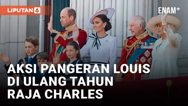 Pangeran Louis Kembali Curi Perhatian Saat Acara Parade Ulang Tahun Raja Charles