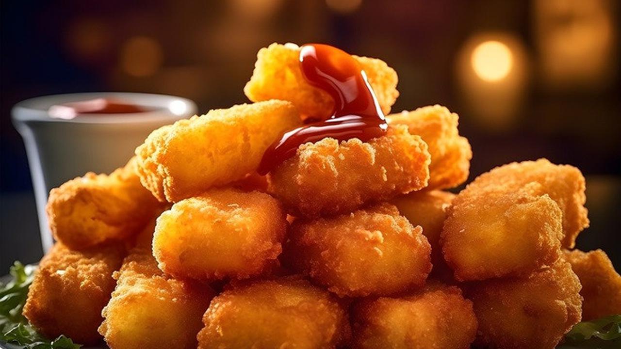 Ilustrasi chicken nugget atau nugget ayam