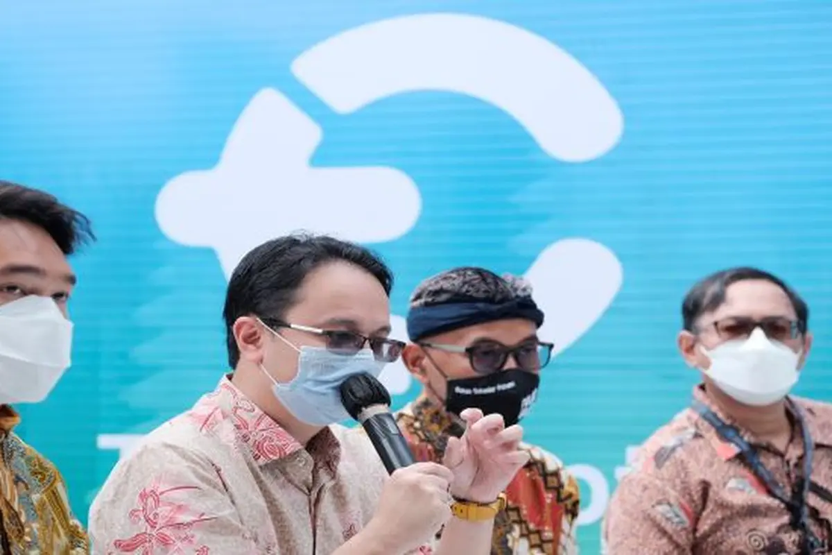 Wakil Menteri Perdagangan Jerry Sambuaga saat peluncuran T-Hub kedua di Bali pada Jumat (21/1/2022) (Foto: Tokocrypto)