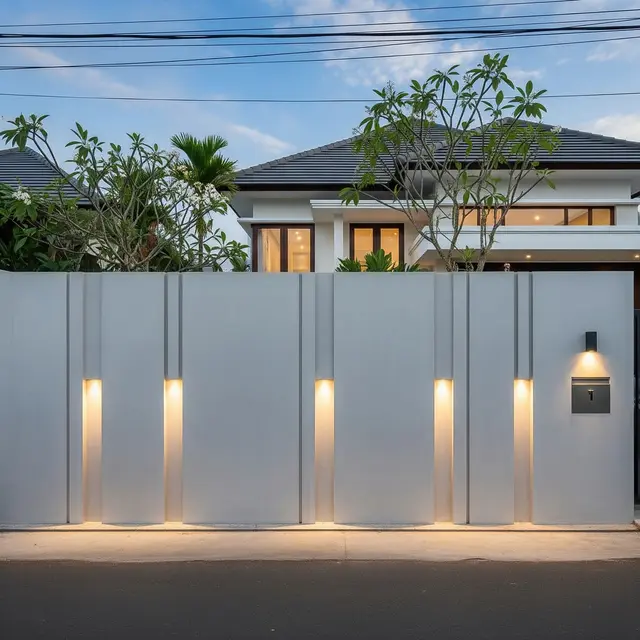 9 Model Pagar Tembok Tinggi Minimalis tapi Tetap Elegan, Inspirasi Hunian Modern