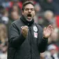 Pelatih Huddersfield Town asal Jerman, David Wagner lahir di Geinsheim am Rhein 19 Oktober 1971, Wagner melakukan debut di Premier League  pada  12 August 2017 dengan kemenangan 3-0 atas Crystal Palace. (AFP/Ian Kington)