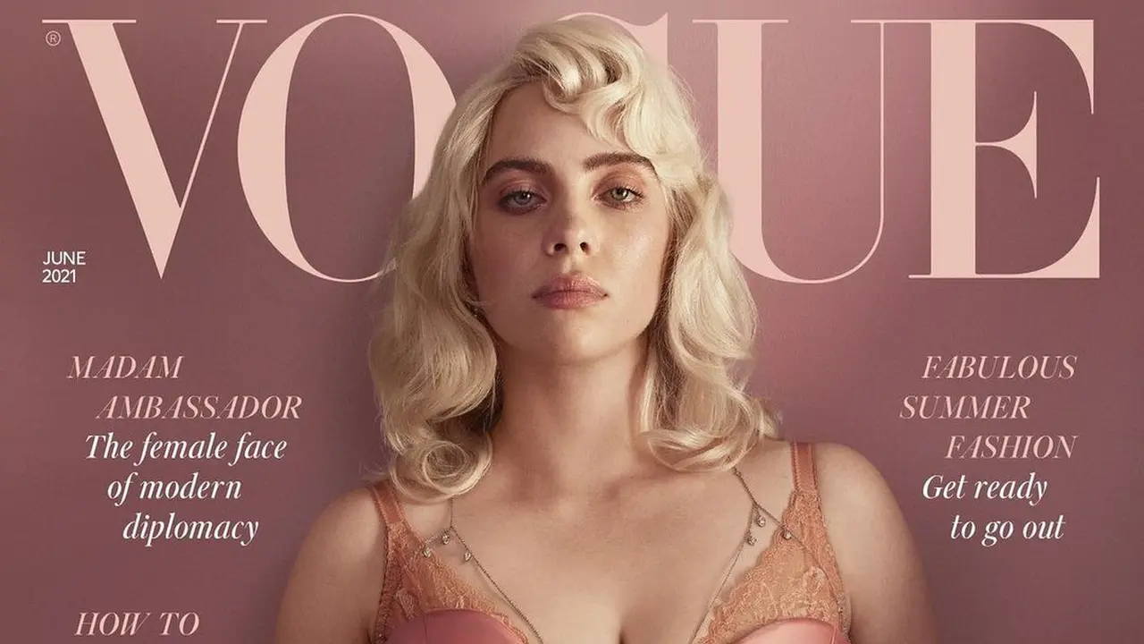 Lebih Dewasa, Billie Eilish Tampil Seksi Era Abad 20-an di Sampul Majalah