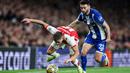 Empat penendang penalti The Gunners yakni Odegaard, Kai Havertz, Bukayo Saka, dan Declan Rice berhasil menunaikan tugas dengan sempurna, sementara dua pemain Porto yakni Wendell dan Galeno gagal. (Adrian DENNIS/AFP)
