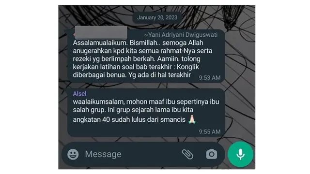 6 Chat Guru Salah Kirim Informasi ke Grup Siswa Sudah Lulus Ini Bikin Sedih