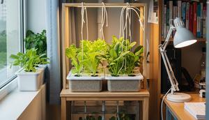 Kebun Hidroponik Minimalis di Kamar Kos Tanpa Ribet dan Tanpa Tanah (AI)