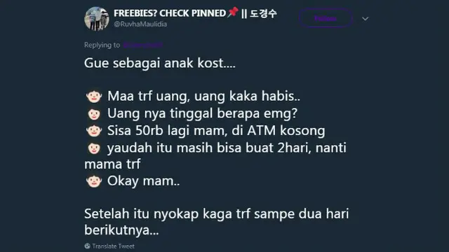Cara tiap orang meminta uang kepada orangtuanya berbeda-beda.