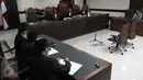 Suasana sidang perdana gugatan PPP kubu Djan Faridz di Pengadilan Negeri Jakarta Pusat, Selasa (15/3). PPP kubu Djan Faridz menggugat Presiden Jokowi, Menko Polhukam Luhut Pandjaitan serta Menkumham Yasonna Laoly (Liputan6.com/Helmi Afandi)
