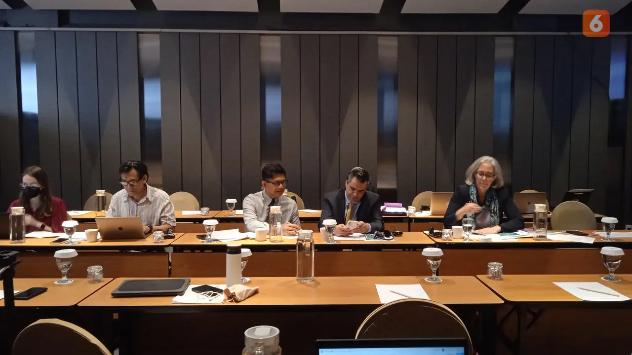 Asia Pacific Justice Forum (APJF), konferensi yang membahas tentang kondisi hukum di kawasan Asia-Pasifik digelar selama dua hari di Jakarta oleh World Justice Project (WJP) pada 8-9 Desember 2022. (Safinatun Nikmah/Liputan6.com)