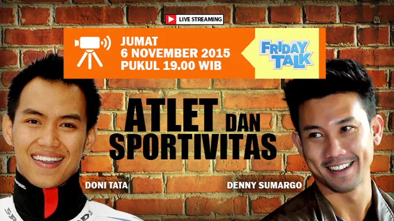 Ikuti Friday Talk: Atlet  dan Sportivitas Bersama Denny Sumargo