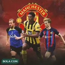 Manchester United - Harry Kane, Jude Bellingham, Frenkie de Jong (Bola.com/Adreanus Titus)