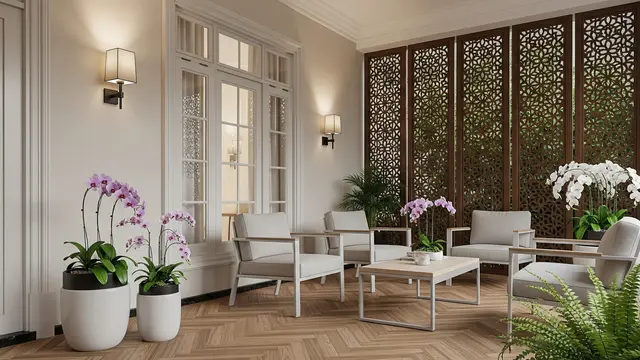 Elegan dengan Motif Parquet
