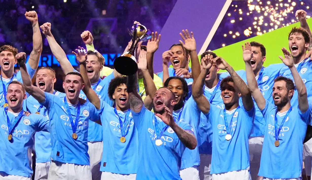 Manchester City pun memastikan diri menjadi juara dunia. (AP Photo/Manu Fernandez)
