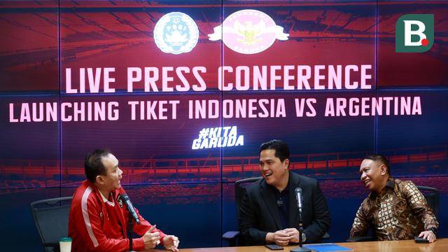 Press Conference Launching Tiket Timnas Indonesia vs Argentina