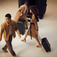 Samsonite dan BOSS mengumumkan kolaborasi dan kampanye 'Departure' dalam rangka perilisan koleksi terbaru. Foto: Document/Samsonite Indonesia.