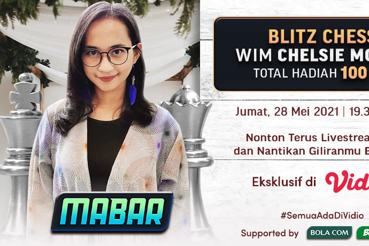 Streaming MABAR Blitz Chess WIM Chelsie Monica di Vidio