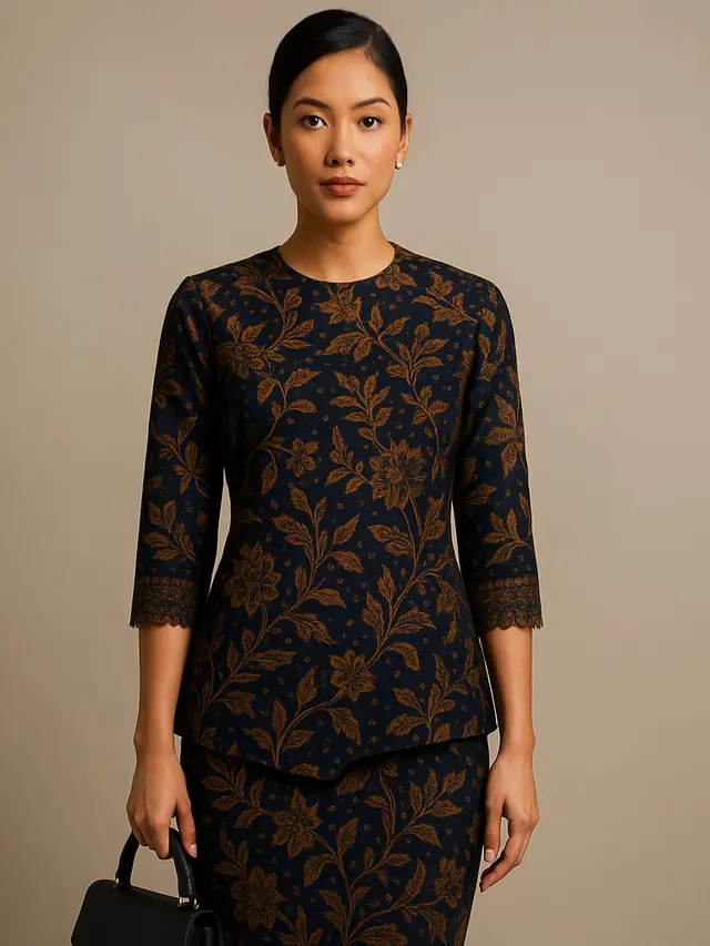 7 Model Baju Batik Lengan Lurus, Simpel tapi Mewah untuk Acara Resmi