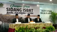 Sidang Isbat awal Zulhijjah dan penetapan Idul Adha 2018 (Liputan6.com/Ika Defianti)