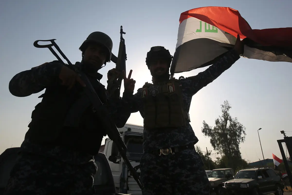 Tentara Irak Rayakan Kemenangan di Mosul