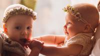 Ilustrasi bayi perempuan kembar. (Photo created by freepic.diller on www.freepik.com)
