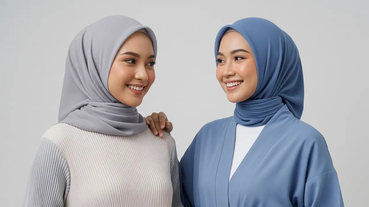 Model Gamis Katun Adem untuk Sehari-hari. Gemini