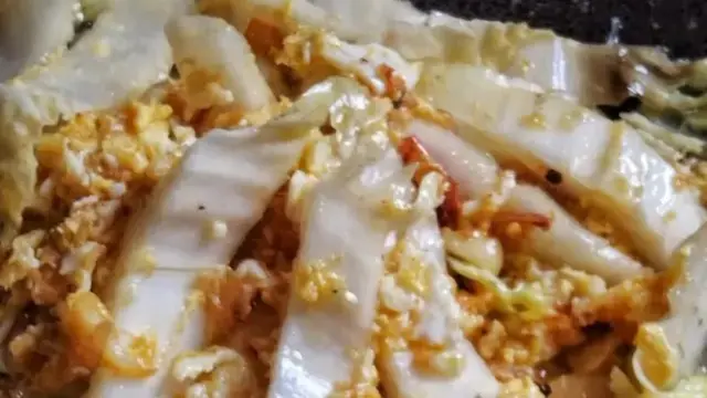 Resep tumis sawi putih telur. (dok. Cookpad @faridaSulthan_0107)