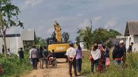 Eksekusi lahan milik PTPN I Regional 7 di Desa Sidosari, Kecamatan Natar, Kabupaten Lampung Selatan. Foto : (Istimewa).