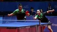 SEA Games 2015: Ganda campuran tenis meja Indonesia Ahmad Haruri dan Gustin Dwijayanti (Liputan6.com / Helmi Fithriansyah)
