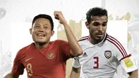 Indonesia vs Uni Emirat Arab: Evan Dimas vs Walid Abbas. (Bola.com/Dody Iryawan)