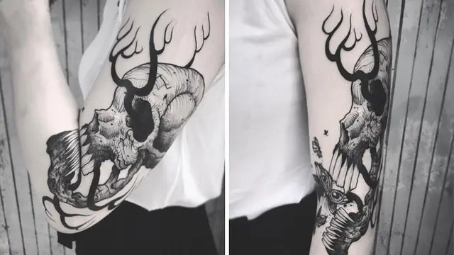 Keren, Ini 7 Ide Tato di Lutut dan Siku yang Bisa Berubah Saat Bergerak