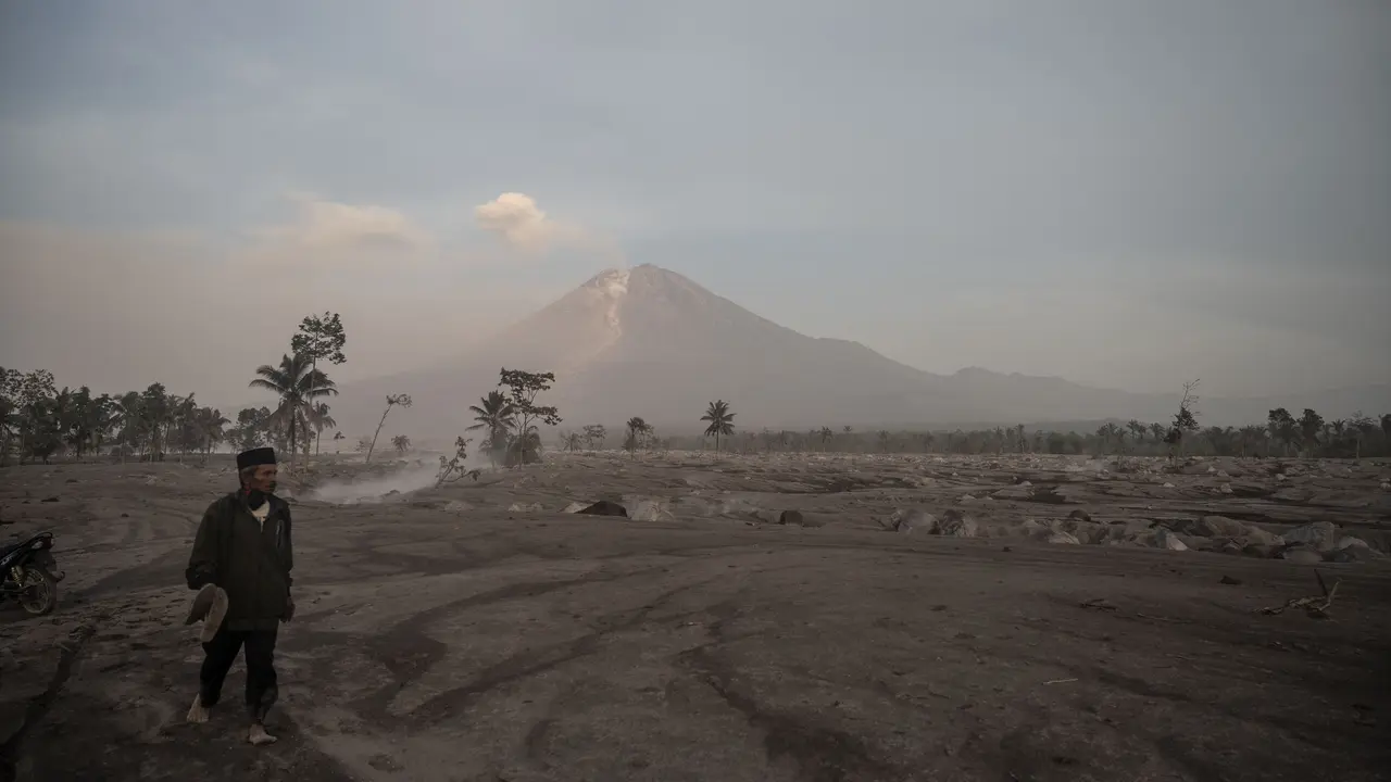 Kondisi Desa Kajar Kuning Pasca Guguran Awan Panas Gunung Semeru