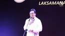 Kepala Bekraf Triawan Munaf memberi sambutan saat peluncuran komik Keumalahayati di Jakarta, Senin (21/5). Laksamana Keumalahayati merupakan Pahlawan Nasional pejuang dari abad ke 16 di Kesultanan Aceh Darussalam. (Liputan6.com/Faizal Fanani)