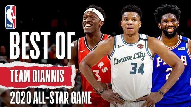 Berita video mengenai kumpulan aksi spektakuler yang diperagakan oleh Giannis Antetokounmpo dan 4 bintang dari wilayah timur lainnya yang akan berlaga pada NBA All-Star 2020 nanti.