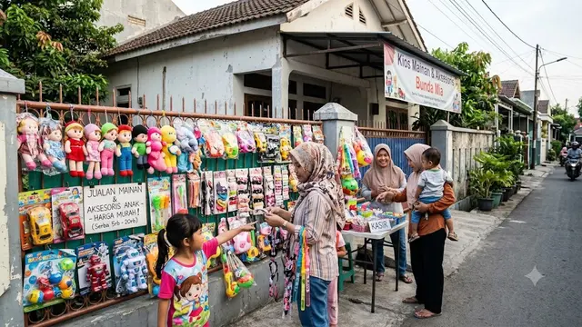 Ide Jualan Memanfaatkan Pagar yang Ramai Pembeli