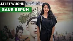 Berita video Sabina Katya atlet wushu nasional yang banting setir menjadi bintang sinetron di Saur Sepuh The Series.