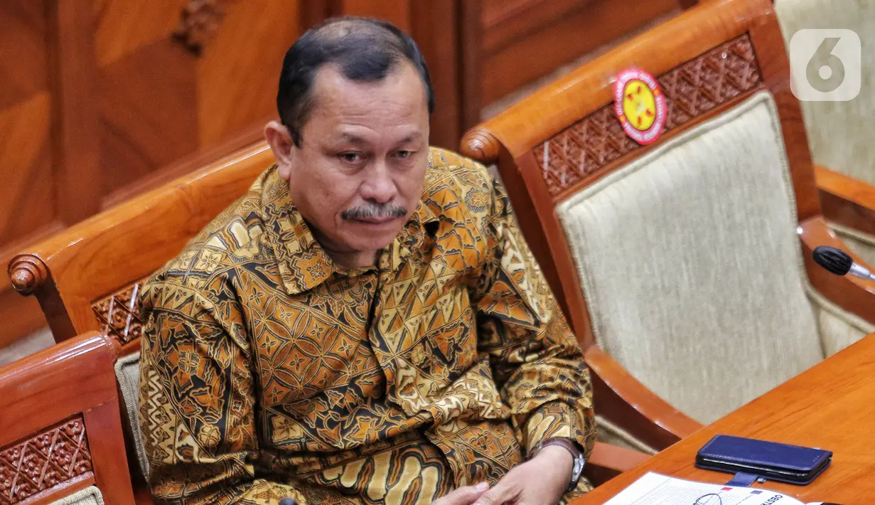 Ketua Komnas HAM Ahmad Taufan Damanik mengikuti Rapat Dengar Pendapat (RDP) dengan Komisi III DPR di Kompleks Parlemen, Senayan, Jakarta, Senin (22/8/2022). RDP tersebut membahas mengenai kasus penembakan Brigadir J yang melibatkan mantan Kadiv Propam Polri Irjen Ferdy Sambo.Liputan6.com/Angga Yuniar