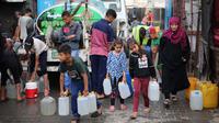 Pemerintah Israel menyatakan kebijakan itu untuk menekan kelompok Hamas agar membebaskan para sandera yang masih ditahan. (Eyad BABA/AFP)