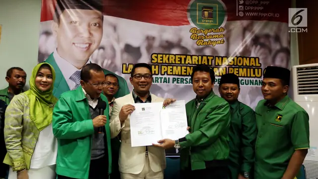 PHOTO: PPP Resmi Dukung Ridwan Kamil untuk Maju di Pilgub Jawa Barat 2018