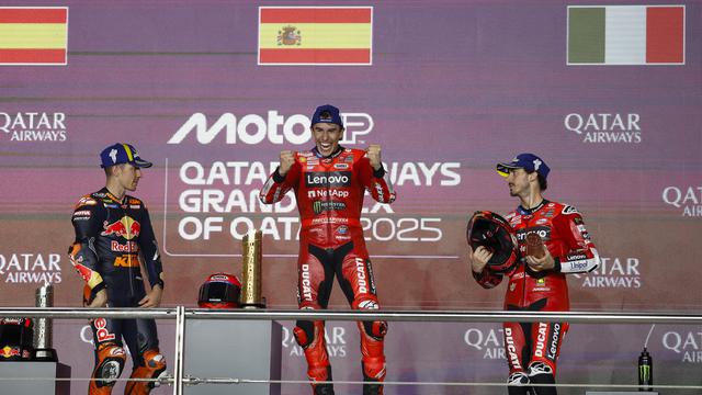 Podium MotoGP Qatar 2025