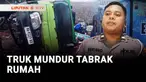 Sebuah truk bermuatan keramik tiba-tiba berjalan mundur saat melintasi jalan menanjak di lereng Gunung Merbabu, Magelang, Jawa Tengah, pada Jumat sore. Truk yang meluncur tanpa kendali menabrak rumah.