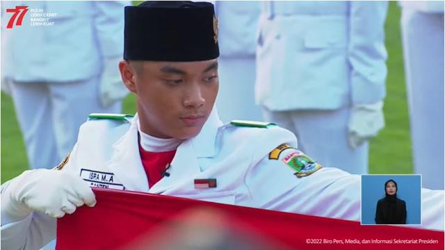 6 Potret Isra Mashel, Anak Sandy Arifin yang Jadi Anggota Paskibraka Nasional 2022