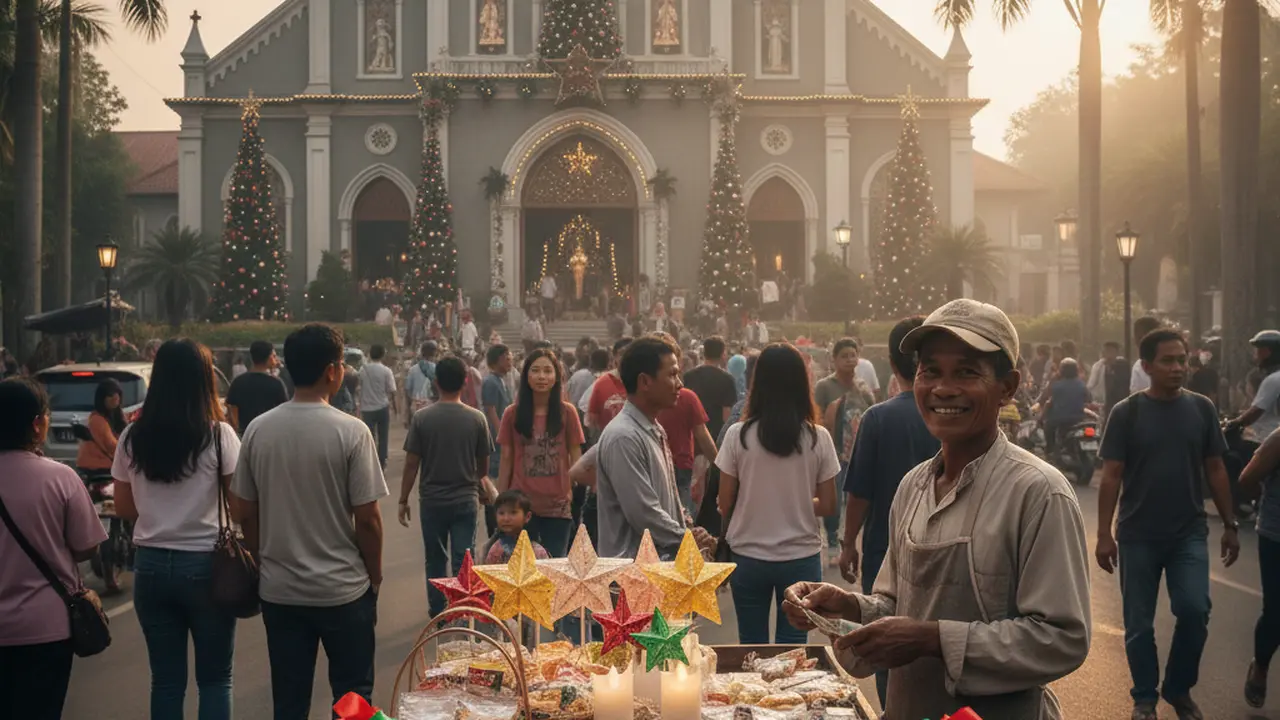 ide jualan makanan di dekat gereja saat Natal