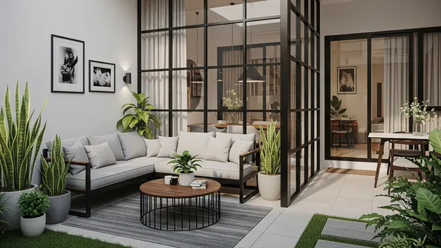 9 Inspirasi Area Santai Belakang Rumah dengan Sekat Semi Terbuka, Nyaman dan Tetap Sejuk