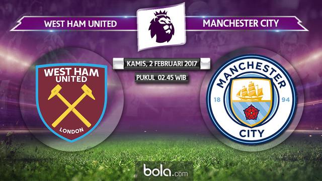 Premier League_West Ham United Vs Manchester City (Bola.com/Adreanus Titus)