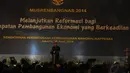 Presiden SBY menghadiri Musyawarah Perencanaan Pembangunan Nasional (Musrenbangnas) Tahun  2014 di Hotel Bidakara, Jakarta (Liputan6.com/Herman Zakharia)