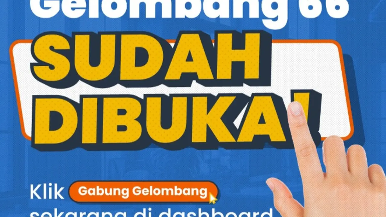 Pendaftaran program Kartu Prakerja gelombang 66 sudah dibuka mulai hari ini Jumat (19/4/2024). (Dok Prakerja)
