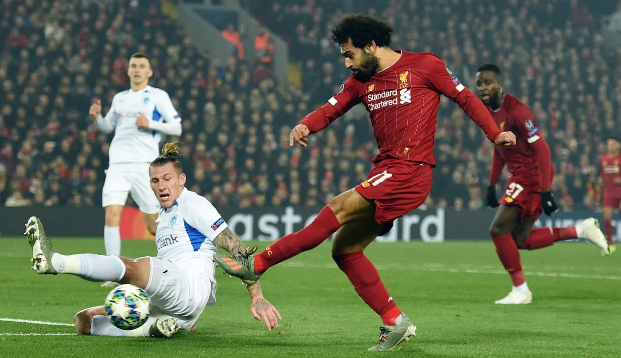 Salah berhasil mencetak 22 gol di Liga Champions bersama Liverpool. Jumlah itu muncul dari 39 pertandingan di kompetisi elit Eropa. (Foto: AFP/Oli Scarff)