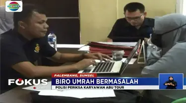 Empat karyawan biro perjalanan Abu Tour Travel diperiksa sebagai saksi terkait kasus dugaan penipuan terhadap ratusan calon jamaah umrah.